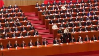 中国共産党第20回大会閉幕式で胡錦涛は強制退場された