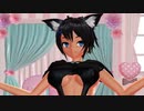 【MMD】  Hな犬耳褐色巨乳少女のサラマンダー  【紳士向け】