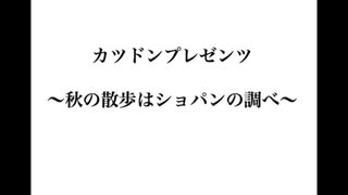 カツドンプレゼンツ　～秋の散歩はショパンの調べ～　Garry’s MOD再現