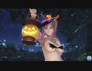 【DOAXVV】 ほのか　チャーム・ウィッチ　着崩れ　超ズームアップ　ジャック・オー・ランタン　日焼け跡