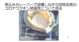 煮込みカレーバーグ調理しながら団地住民のコロナワクチン関連死について語る　#水酸化グラフェン　#スパイクタンパク 　#殺人ワクチン　#毒ワクチン　#ターボ癌　　#ターボ死亡　#疾患底上げワクチン