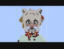 【minecraft】hololive 獅白ぼたん(正月Ver)の作り方