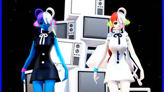 MMD、ウタ、計2人、で、ハルジオン