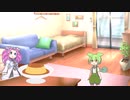 ずんだもんと四国めたんとプリン