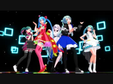 【MMD】ミクちゃんたちでパンプキンズナイトメア【カメラ配布】