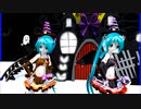 MMD、ミク、計2人、で、ツバメ