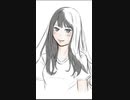 イラストメイキング「黒髪少女」 #Shorts