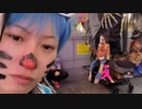 大阪ハロウィン2022 でかいドクロ乳母車にダックスフンドのワンチャン ドラえもんサングラスでパリピってる☆★☆★ (OvO)