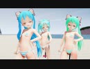 【MMD】 ぴくちぃ式ちびミク(Mk12 ～ Mk14)とちびあぴミクでLittle Scarlet Bad Girl