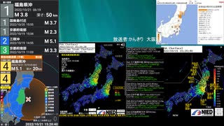 [アーカイブ]最大震度5弱　福島県沖　深さ29km　M5.0