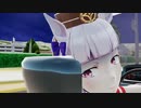 【MMDウマ娘】車道で叫ぶキンイロリョテイを叫びながら撥ねるゴールドシップ【第2回MMD廃】