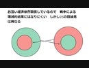 お互い経済依存関係しているので　戦争による 壊滅的結果にはなりにくい　しかしDSの目論見は異なる　戦争3つの世界線