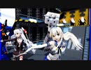 MMD、天津風、島風、ガンダム、計2人と2体で、君よ気高くあれ