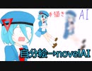 自分絵をnovelAIに読み込んだら…【オリキャラ】【ロウェイ】