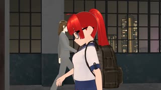 MMD 短編ホラー　「不安の影」