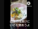 白菜の浅漬けにいそ松葉あうよ先日高齢の方ご来店ハクサイ違った100歳