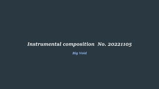 【インスト　オリジナル曲】No.20221105 instrumental original