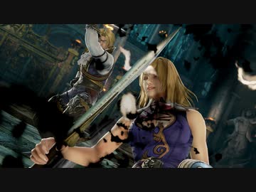 [SC6 ryona]女性キャラにラファエルが装備破壊KO集