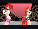 【MMD】その唇は媚薬なり【重音テト　波音リツ】
