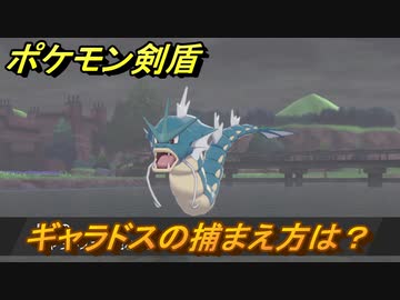ポケモン剣盾 ギャラドスを捕まえる方法 オススメの場所は 天気は ポケモン図鑑コンプへの道 最新版 ポケモンソード シールド ニコニコ動画