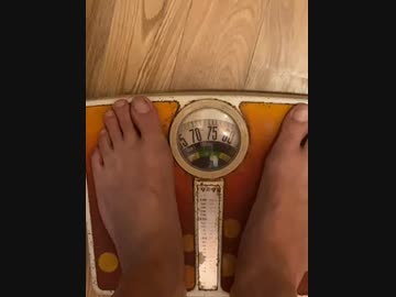 今日の体重は、74キロです