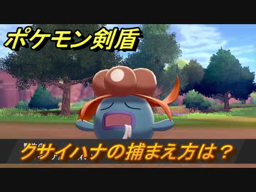 ポケモン剣盾 クサイハナを捕まえる方法 オススメの場所は 天気は ポケモン図鑑コンプへの道 最新版 ポケモンソード シールド ニコニコ動画