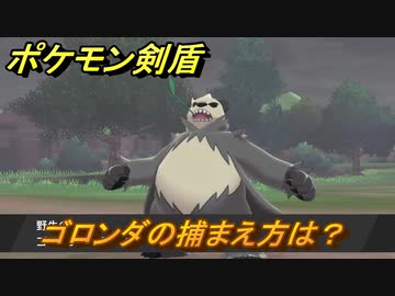 ポケモン剣盾 ゴロンダを捕まえる方法 オススメの場所は 天気は ポケモン図鑑コンプへの道 最新版 ポケモンソード シールド ニコニコ動画