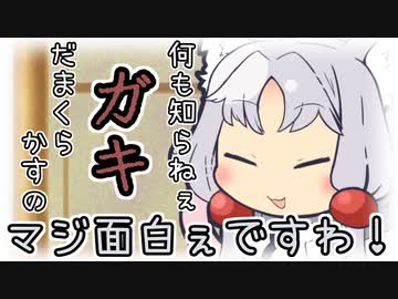 きりたんに何かを教えるイタコさん
