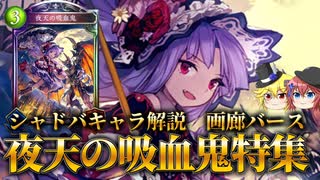 【シャドウバース】１キャラで２度おいしいイラストに隠された秘密がエモすぎる　狂乱軸の立役者　夜天の吸血鬼解説【画廊バース】【ゆっくり解説】