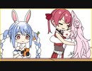 【切り抜き漫画】ぺこらとハグしたかった宝鐘マリン【兎田ぺこら、博衣こより、ホロライブ切り抜き】