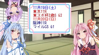 【ボイロ競馬部】東京スポーツ杯2歳ステークス・マイルチャンピオンシップ_2022【琴葉姉妹の競馬予想！】