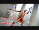How to make fans - .hack//G.U. Yata's costume [Cosplay prop tutorial]