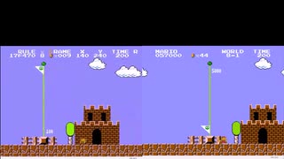 Super Mario Bros. Japanese Sum of Best vs. Japan Record