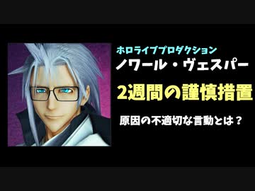 ホロライブ運営がノワール・ヴェスパーの2週間謹慎措置を発表