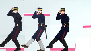 【金カムMMD】レーザービーム～チョコレイト・ディスコ【花沢勇作童貞防衛作戦組】