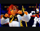 MMD、スレッタマーキュリー、ガンダム3体、で、祝福