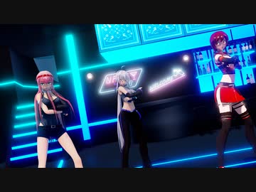 【弱音ハク誕生祭2022】ハクさんとルカさんとMEIKOさんでMasked bitcH【MMD】【重音テトカバー】