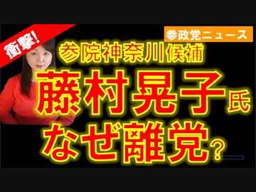 衝撃 藤村晃子氏はなぜ参政党を離党したのか？【参政党ニュース】