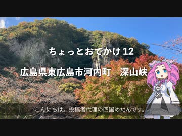ちょっとお出かけ 12 東広島市河内町｜紅葉の名所 深山峡(2)【めたん】