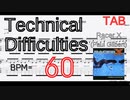 【TAB】Technical Difficulties Intro - Racer X(Paul Gilbert)  ゆっくり練習【BPM60】