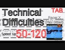 【Speed up TAB】Technical Difficulties Intro - Racer X(Paul Gilbert)  ゆっくり練習【BPM50-120】