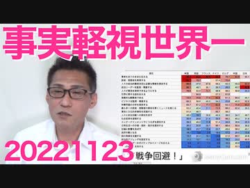 調査で判明、日本メディアの事実軽視・嘘つき体質は世界一「知ってた」東京新聞「軍備増強はやめろぉぉぉぉ！」効きすぎ 20221123