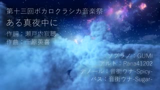 【第十三回ボカロクラシカ音楽祭】ある真夜中に【GUMI・Rana41202・音街ウナ】