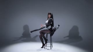 美脚ストッキングの姉さんダンス