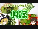 【ゆっくり解説】小松菜の栄養について解説！