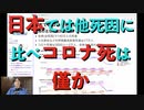 日本では他死因に比べ、コロナ死は僅か
