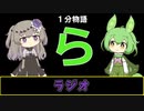 【VOICEVOX劇場】【1分物語】ら：ラジオ