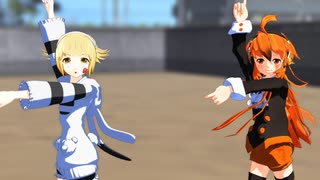 【MMD】楓歌コト・檸音るりで45秒【UTAUカバー】