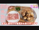 【家庭菜園で採れた！里芋で】里芋と豚肉の中華風炒め煮！！【修正版】