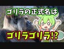 シン・ゴリラゴリラ【解説】ずんだもんの分類学史